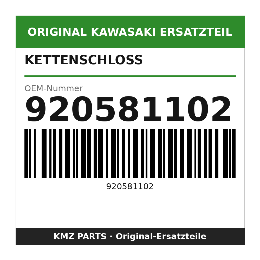 Kawasaki Kettenschloss 920581102