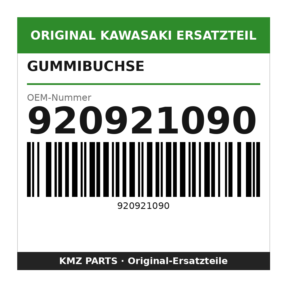 Kawasaki Gummibuchse 920921090