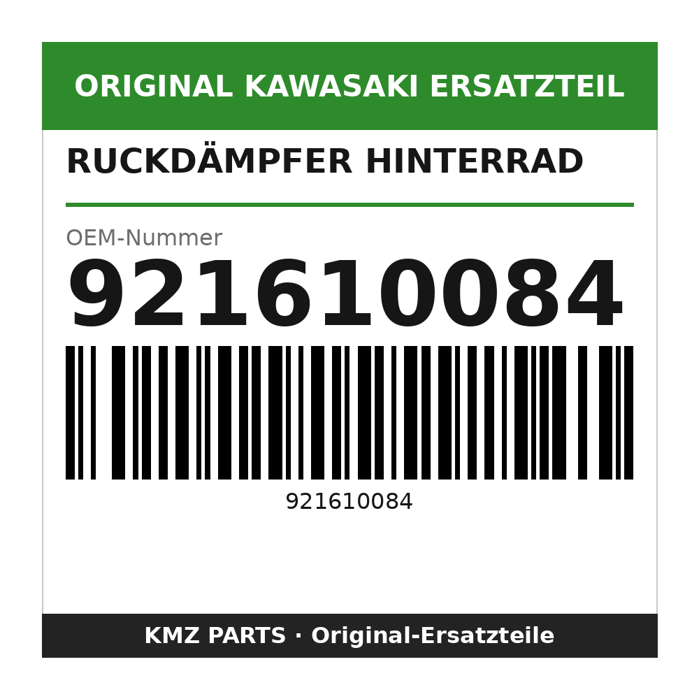 Kawasaki Ruckdämpfer Hinterrad 921610084
