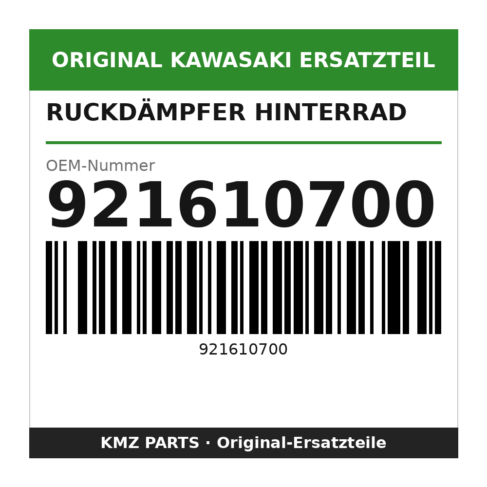Kawasaki Ruckdämpfer Hinterrad 921610700