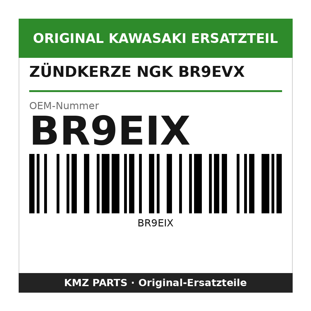 Kawasaki Zündkerze NGK BR9EVX BR9EIX