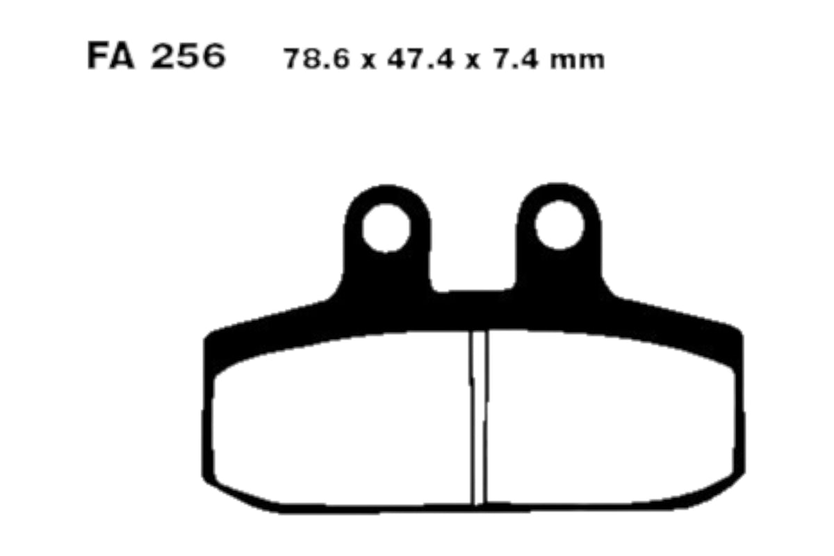 Bremsklötze Bremsbeläge EBC SFAC 256 1x Satz (2 Stück)