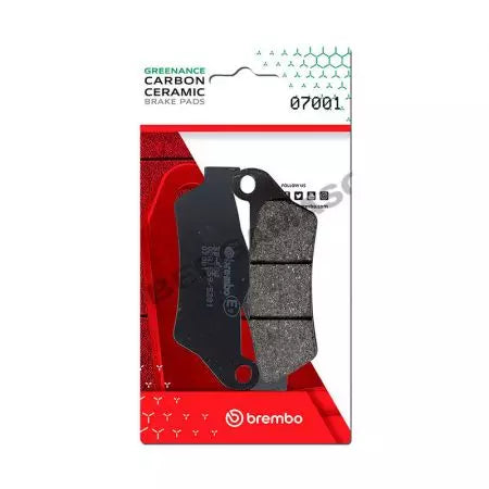 Bremsbeläge Bremsbelagsatz Brembo (2 Stück) 07001CC Carbon Ceramic