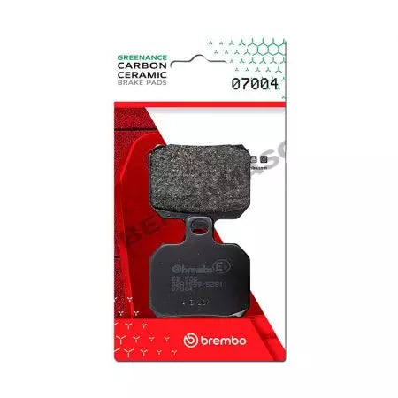 Bremsbeläge Bremsbelagsatz Brembo (2 Stück) 07004CC Carbon Ceramic