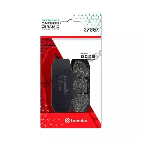 Bremsbeläge Bremsbelagsatz Brembo (2 Stück) 07007CC Carbon Ceramic