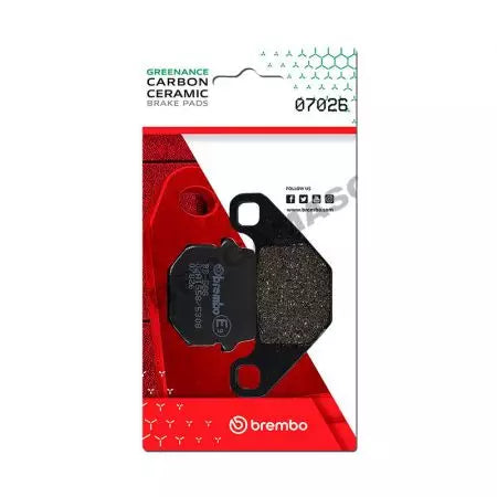 Bremsbeläge Bremsbelagsatz Brembo (2 Stück) 07026CC Carbon Ceramic