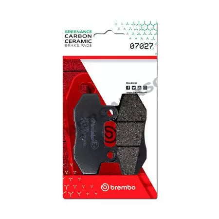 Bremsbeläge Bremsbelagsatz Brembo (2 Stück) 07027CC Carbon Ceramic