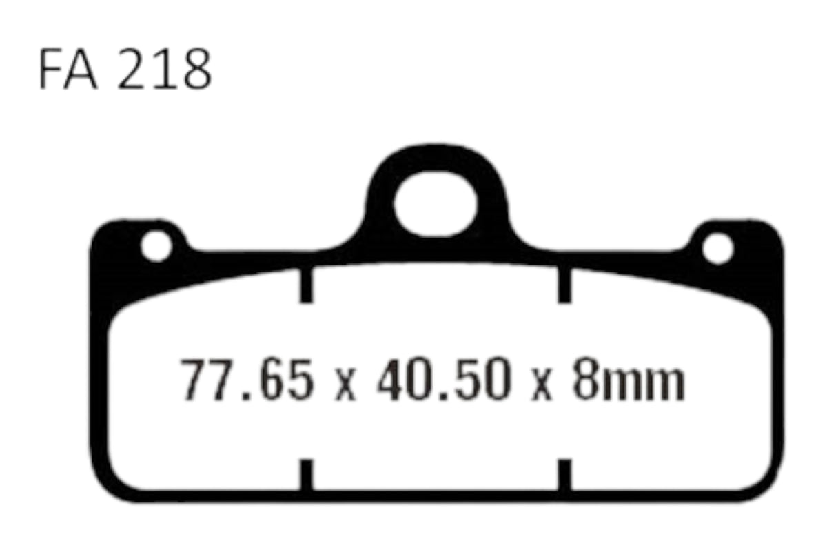 Bremsklötze Bremsbeläge EBC EPFA 218/2 HH 1x Satz (2 Stück)