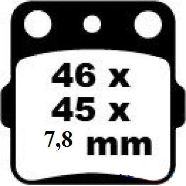 Bremsklötze Bremsbeläge EBC FA 084 TT 1x Satz (2 Stück)