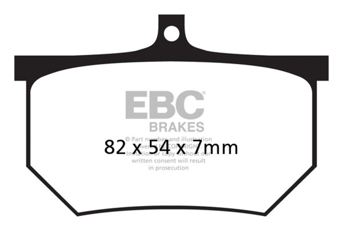 Bremsbeläge EBC FA 107/2A (2 Stk.)