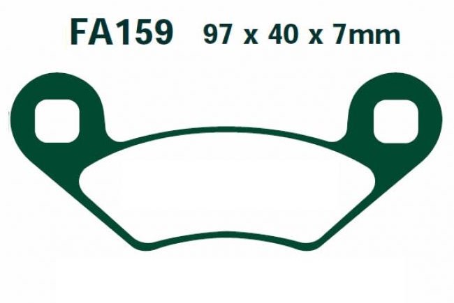 Bremsklötze Bremsbeläge EBC FA 159 TT 1x Satz (2 Stück) Quad