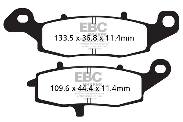EBC FA 231/3 V Bremsbeläge (2 Stk.)