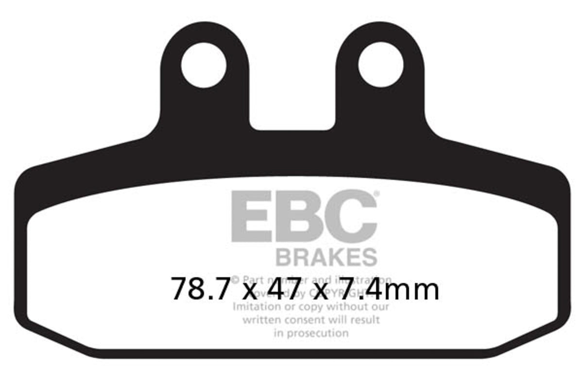Bremsbeläge EBC FA 256 TT (2 Stk.)