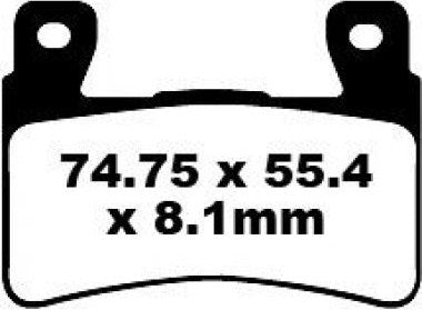 Bremsklötze Bremsbeläge EBC FA 265 HH 1x Satz (2 Stück)