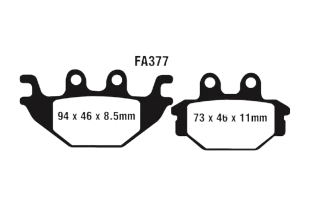 Bremsklötze Bremsbeläge EBC FA 377 HH 1x Satz (2 Stück)