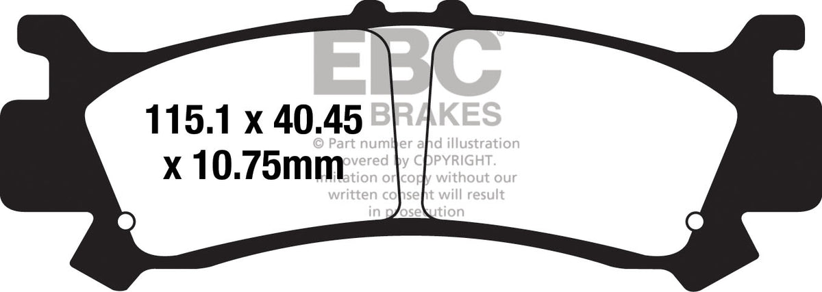 Bremsbeläge EBC FA 701 TT (2 Stk.)
