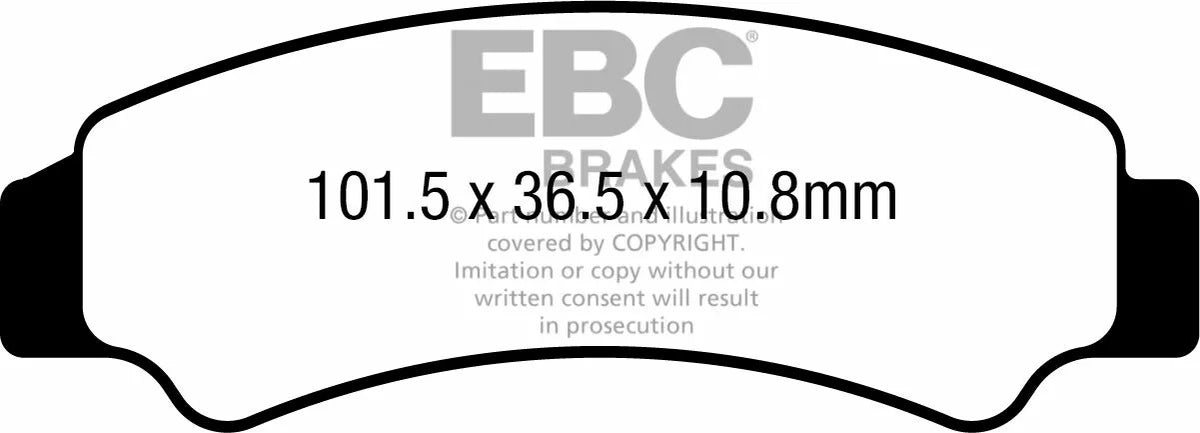 EBC FA 726 TT Bremsbeläge (2 Stk.)