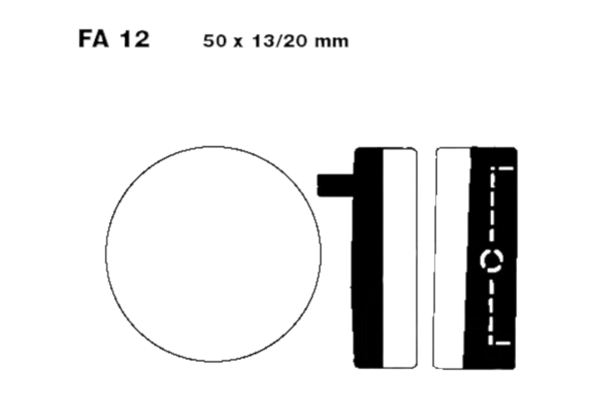 Bremsklötze Bremsbeläge EBC FA 012 V 1x Satz (2 Stück)
