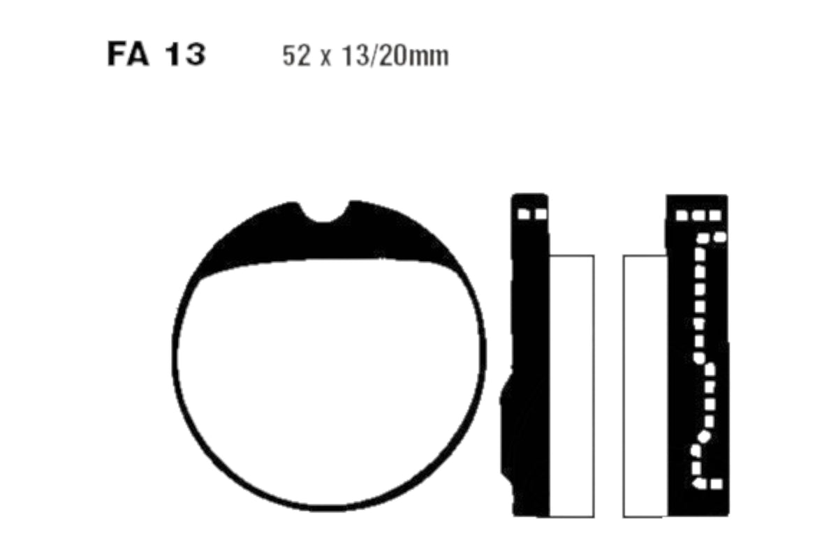 Bremsklötze Bremsbeläge EBC FA 013 V 1x Satz (2 Stück)