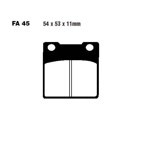 Bremsklötze Bremsbeläge EBC FA 045 V 1x Satz (2 Stück)