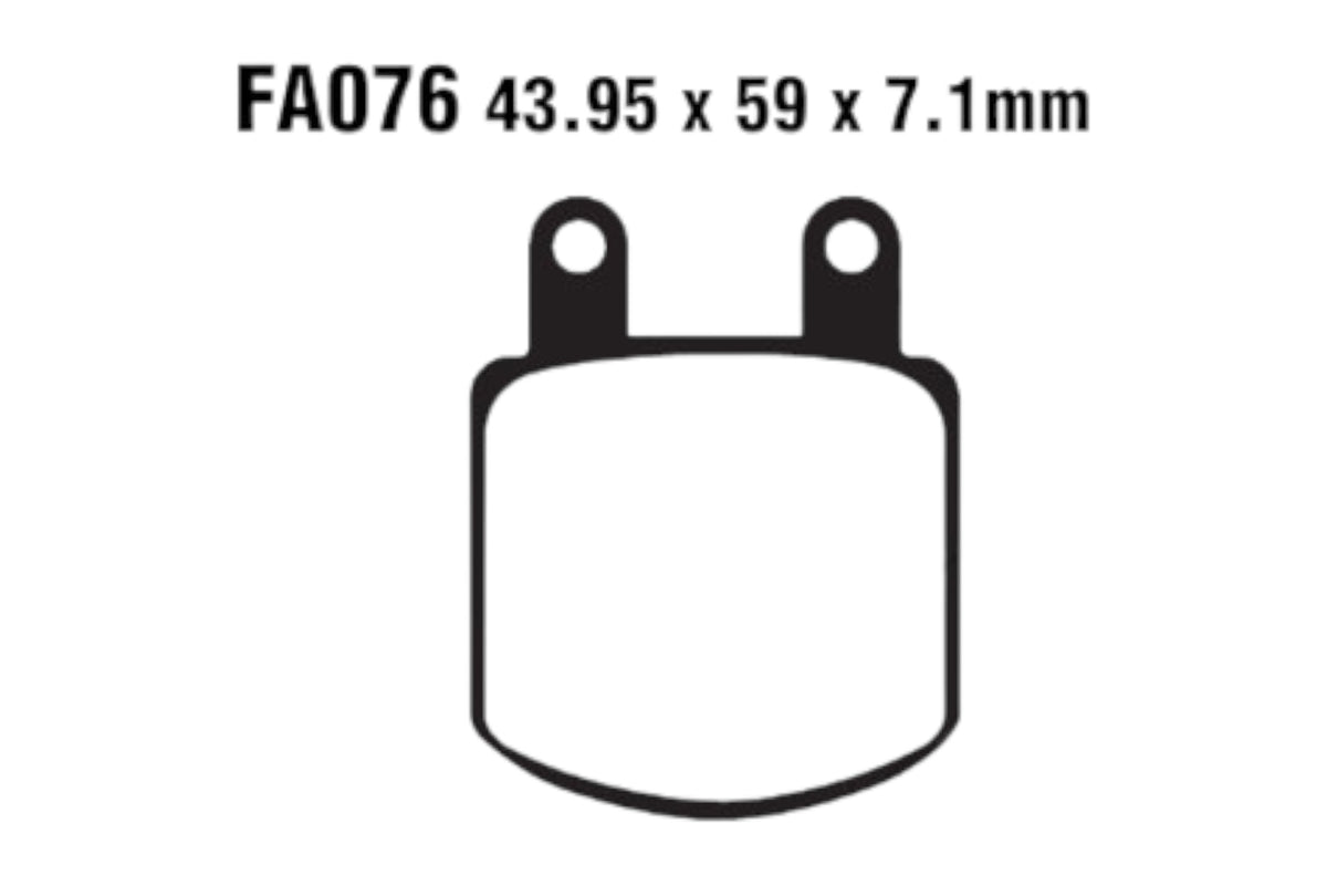 Bremsklötze Bremsbeläge EBC FA 076 1x Satz (2 Stück)