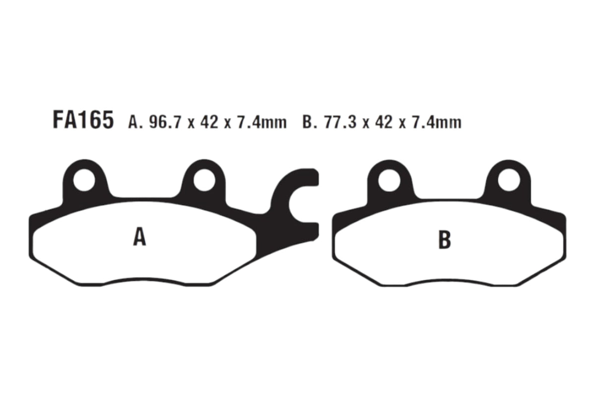 Bremsklötze Bremsbeläge EBC FA 165 HH 1x Satz (2 Stück)