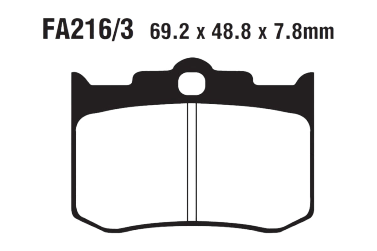 Bremsklötze Bremsbeläge EBC FA 216/3 V 1x Satz (2 Stück)