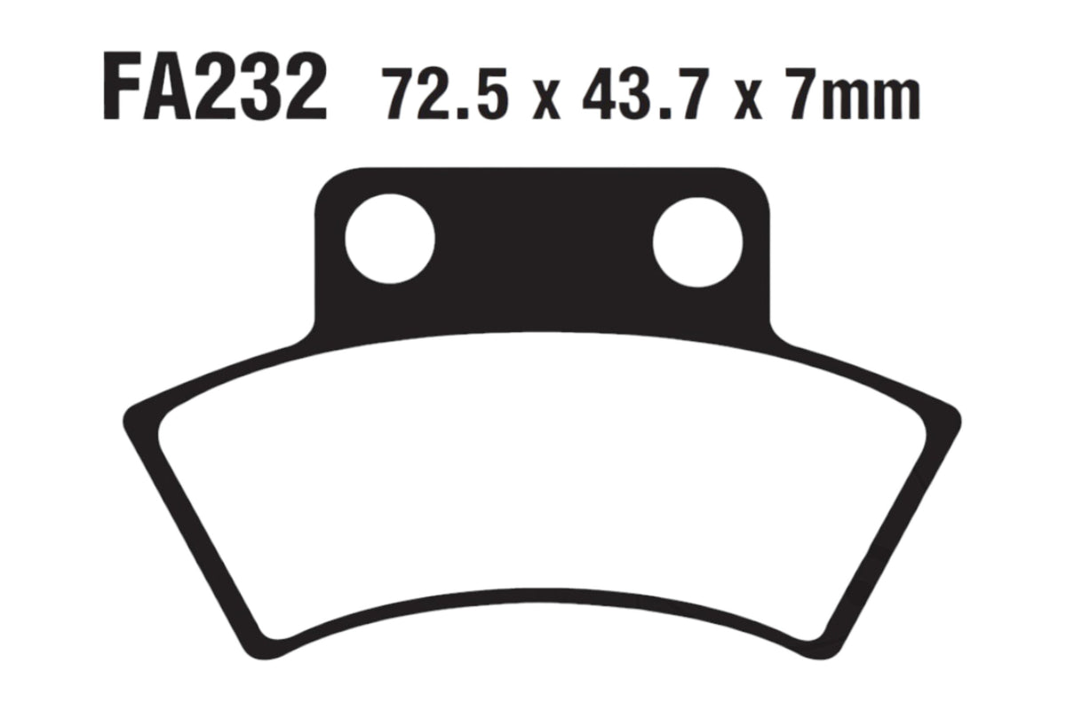 Bremsklötze Bremsbeläge EBC FA 232 R 1x Satz (2 Stück)