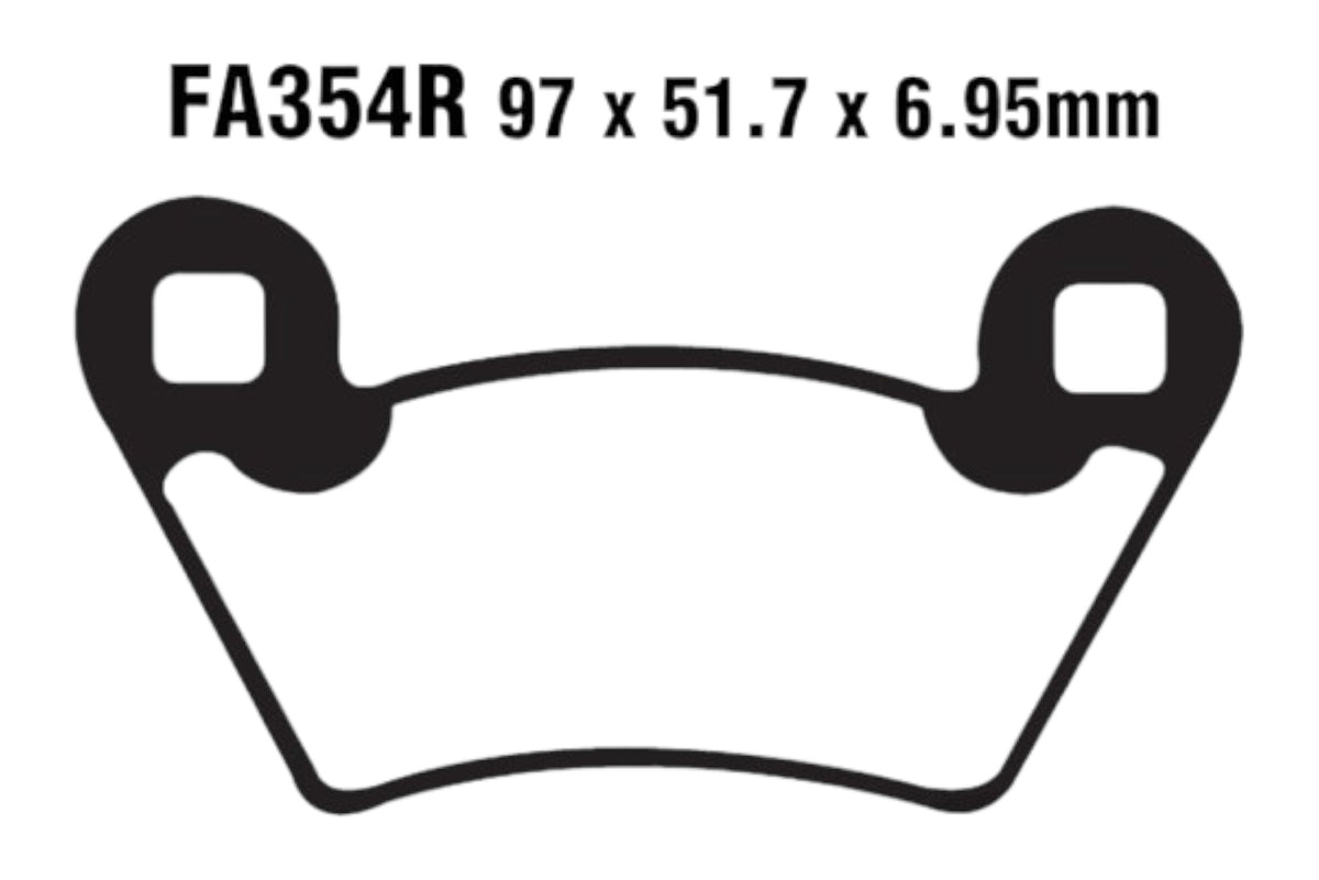 Bremsklötze Bremsbeläge EBC FA 354 R 1x Satz (2 Stück)