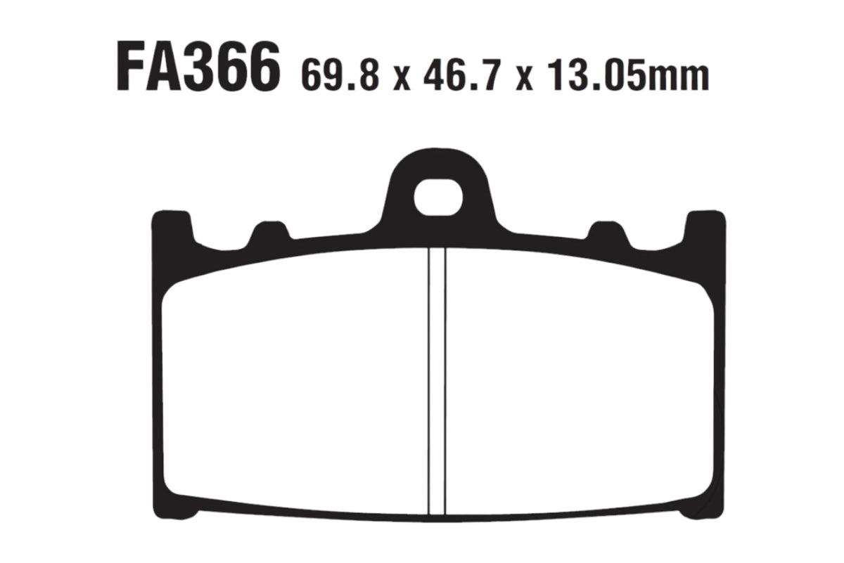 Bremsklötze Bremsbeläge EBC FA 366 HH 1x Satz (2 Stück)