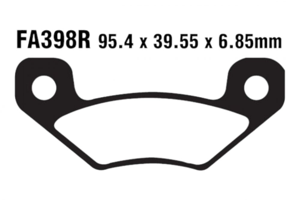 BremsklötzeBremsbeläge EBC FA 398 R 1x Satz (2 Stück)