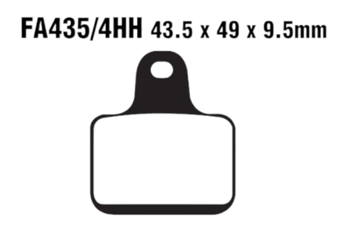 Bremsklötze Bremsbeläge EBC FA 435/4 HH 1x Satz (2 Stück)