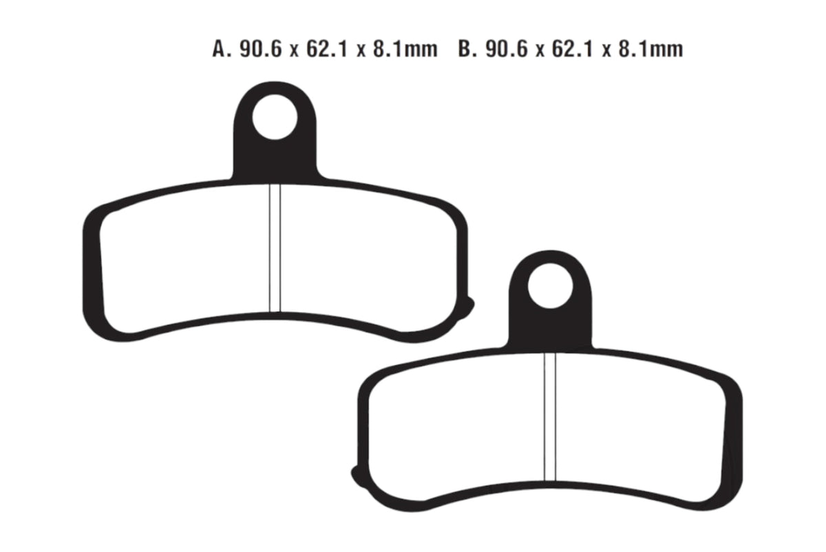 Bremsklötze Bremsbeläge EBC FA 457 V 1x Satz (2 Stück)