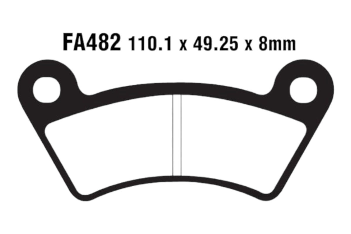 Bremsklötze Bremsbeläge EBC FA 482 R 1x Satz (2 Stück)