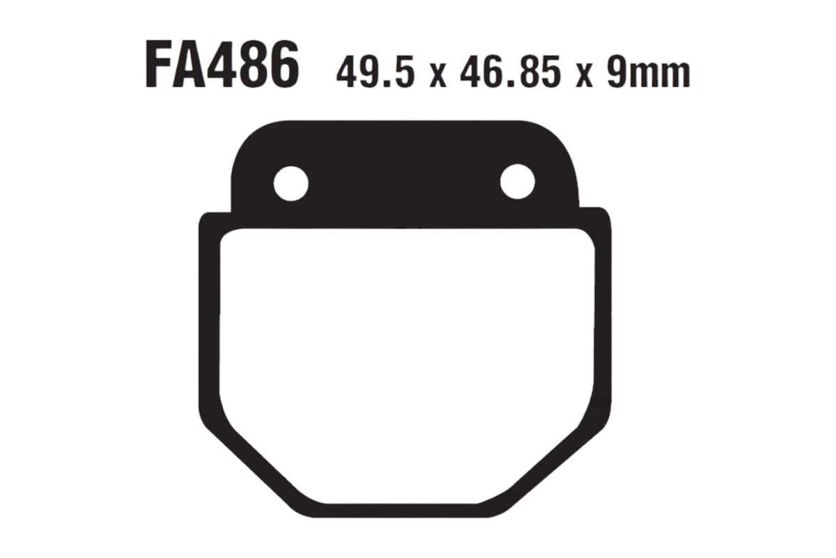 Bremsklötze Bremsbeläge EBC FA 486 1x Satz (2 Stück)