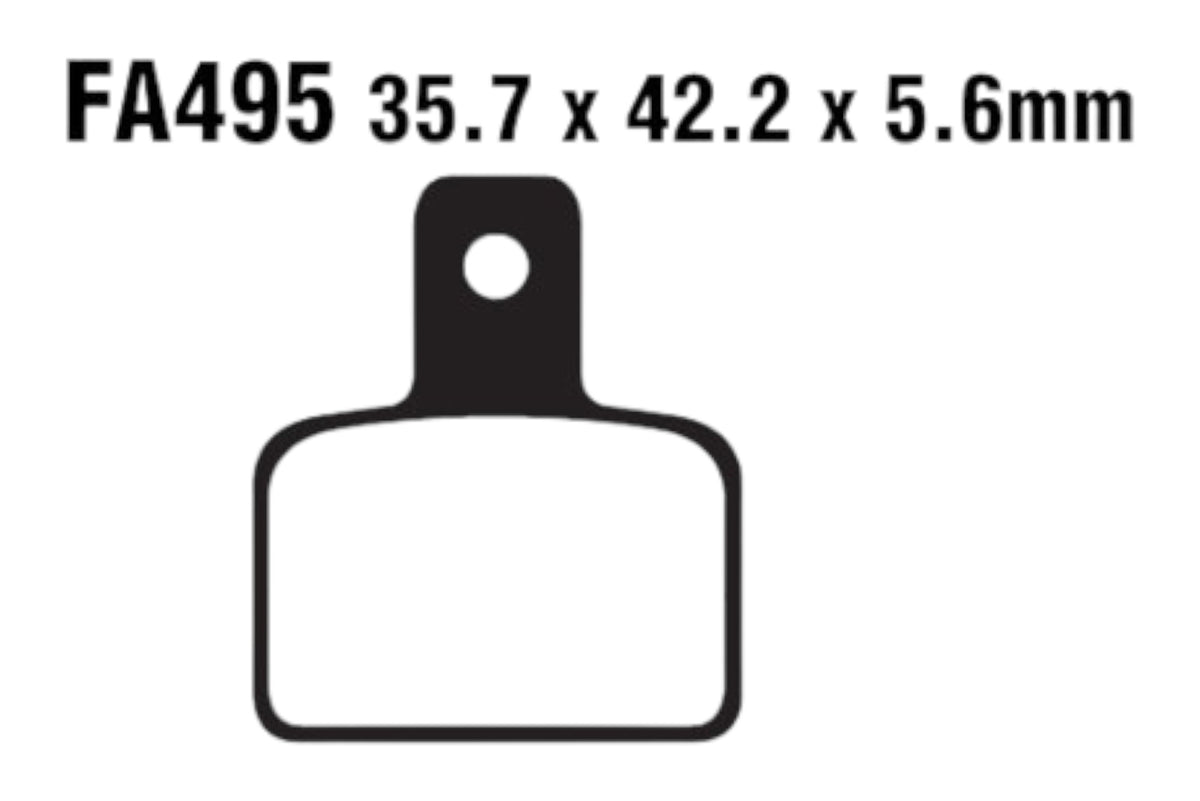 Bremsklötze Bremsbeläge EBC FA 495 1x Satz (2 Stück)