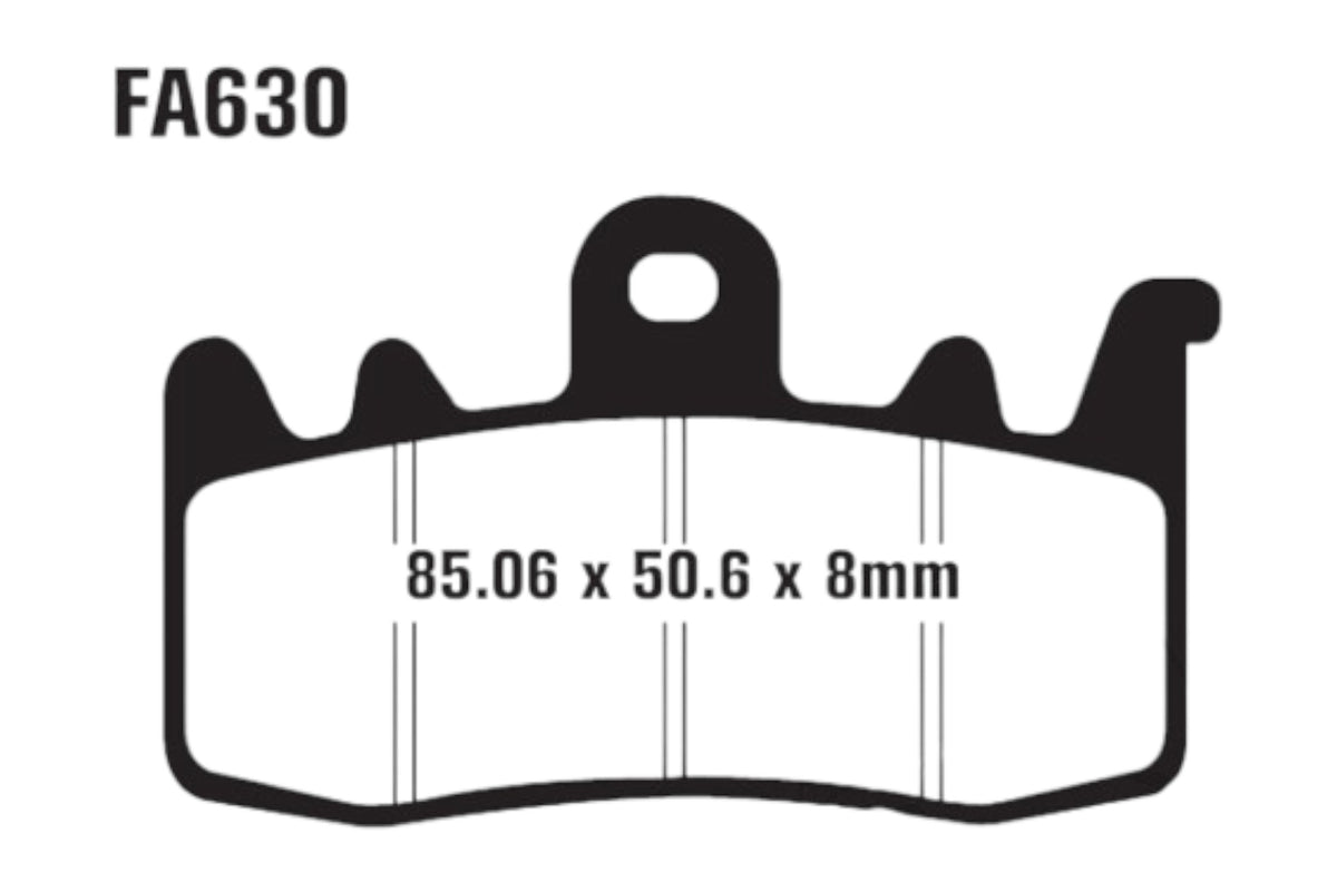 Bremsklötze Bremsbeläge EBC FA 630 V 1x Satz (2 Stück)