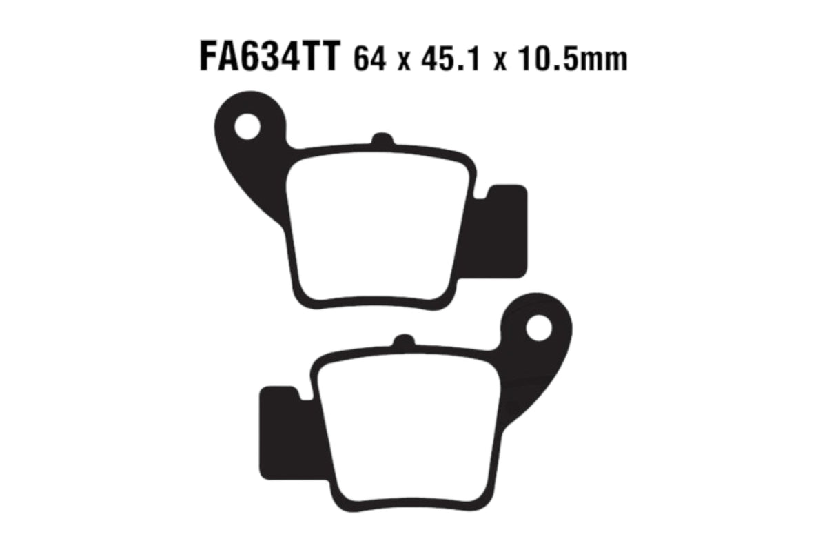 Bremsklötze Bremsbeläge EBC FA 634 TT 1x Satz (2 Stück)