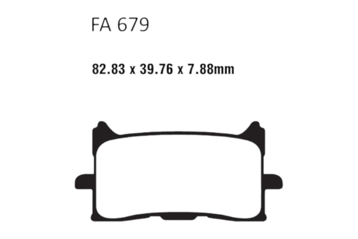 Bremsklötze Bremsbeläge EBC FA 679 HH 1x Satz (2 Stück)