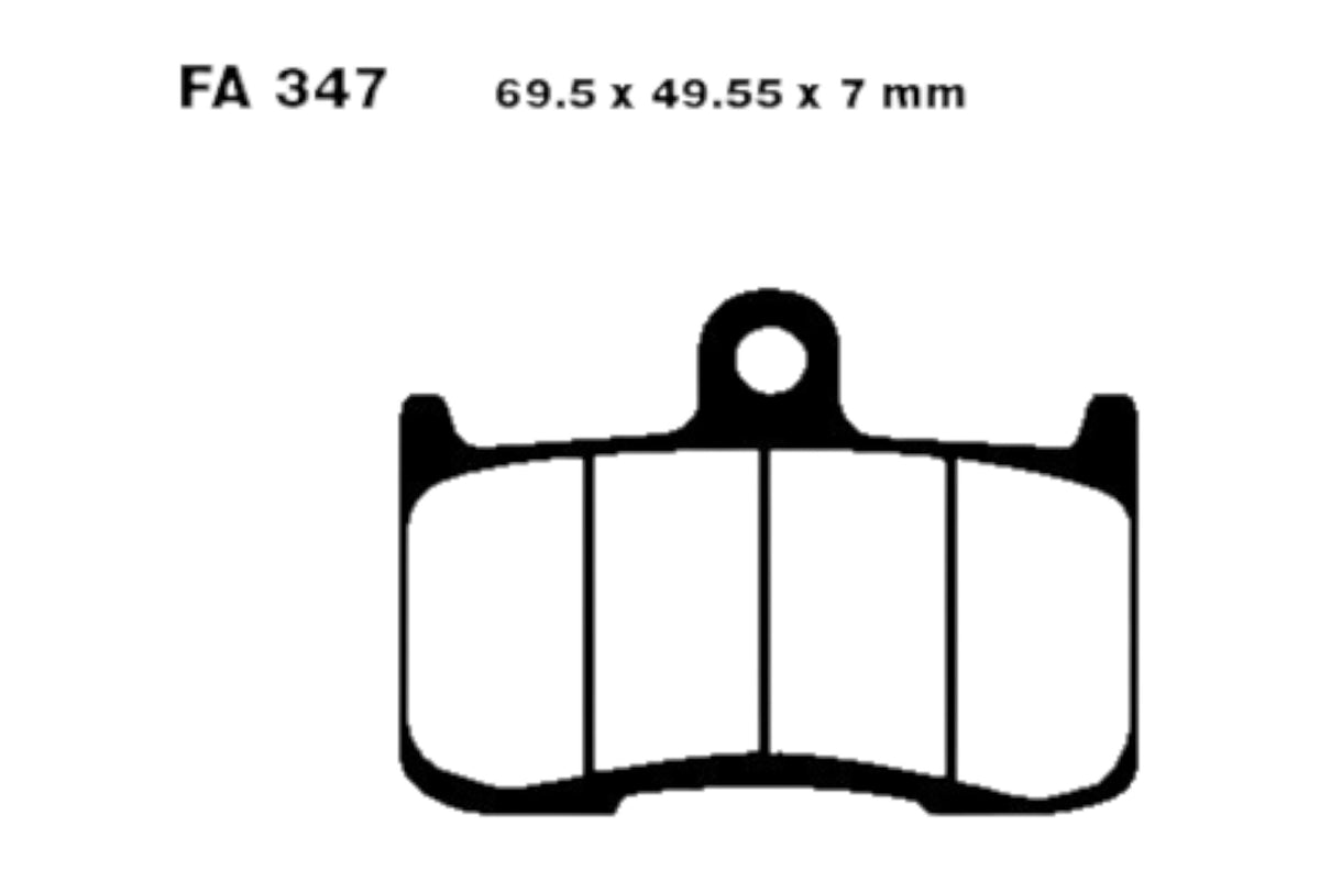 Bremsklötze Bremsbeläge EBC GPFAX 347 HH 1x Satz (2 Stück)