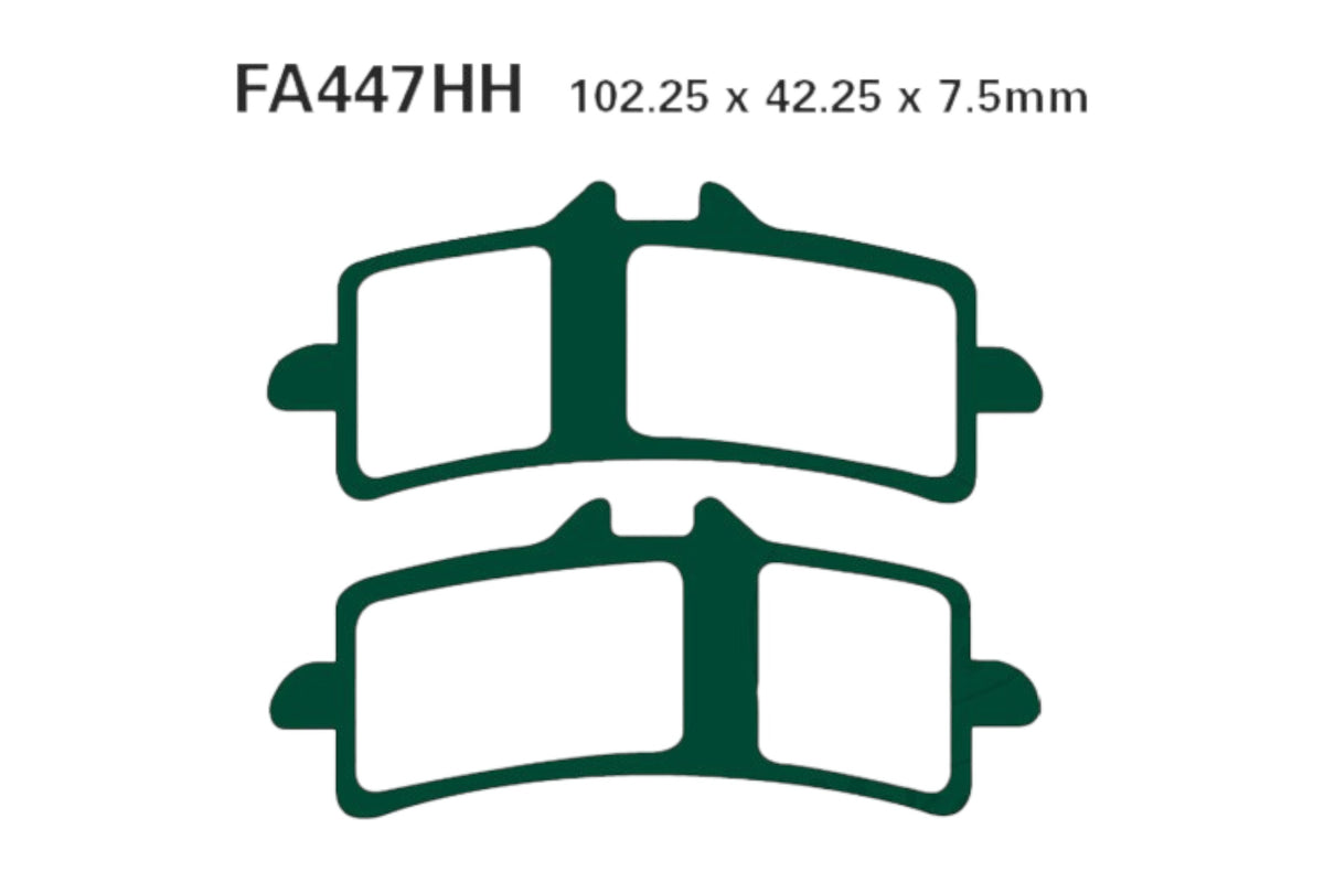 Bremsklötze Bremsbeläge EBC GPFAX 491 HH 1x Satz (2 Stück)