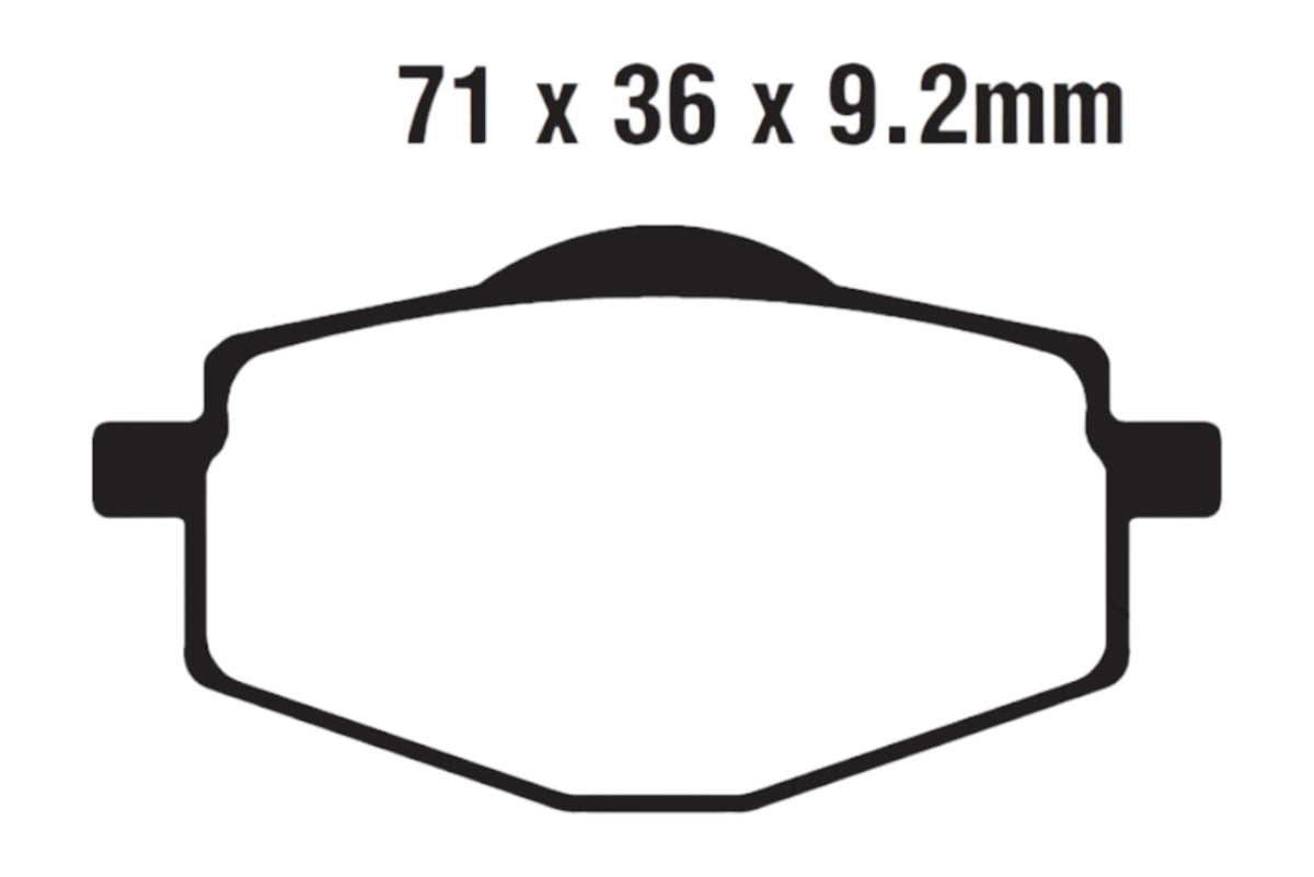 Bremsklötze Bremsbeläge EBC MXS 101 1x Satz (2 Stück)
