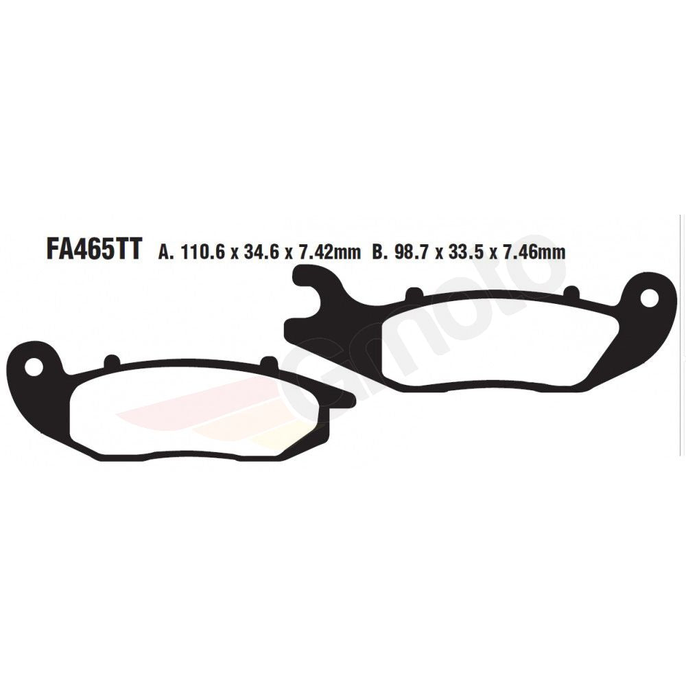 Bremsklötze Bremsbeläge EBC MXS 465 1x Satz (2 Stück)