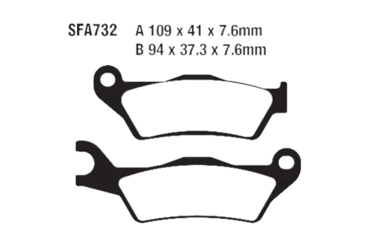 Bremsklötze Bremsbeläge EBC SFA 732 SFA 1x Satz (2 Stück)