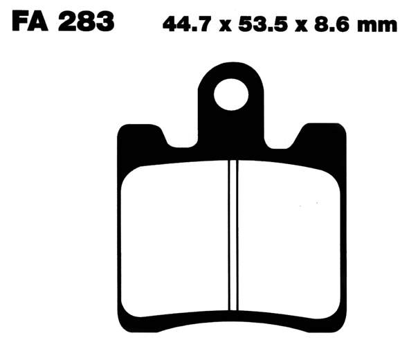 Bremsklötze Bremsbeläge EBC SFA 283/4 1x Satz (2 Stück)