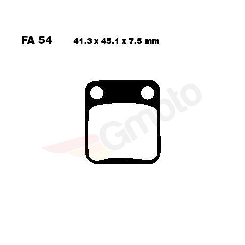 Bremsklötze Bremsbeläge EBC SFAC 054 1x Satz (2 Stück)
