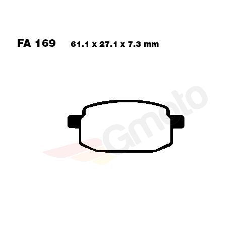 Bremsklötze Bremsbeläge EBC SFAC 169 1x Satz (2 Stück)