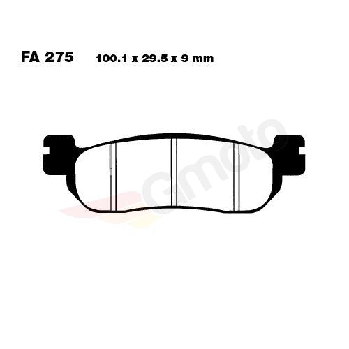 Bremsklötze Bremsbeläge EBC SFAC 275 1x Satz (2 Stück)