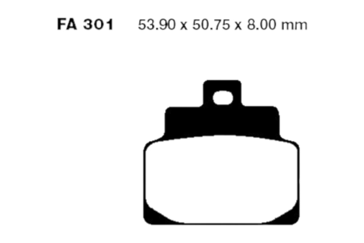 Bremsklötze Bremsbeläge EBC SFAC 301 1x Satz (2 Stück)