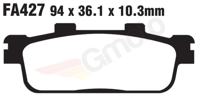Bremsklötze Bremsbeläge EBC SFAC 427 1x Satz (2 Stück)